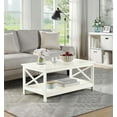 thumbnail image 1 of Covenience Concepts Oxford Coffee Table with Shelf, Ivory, 1 of 3