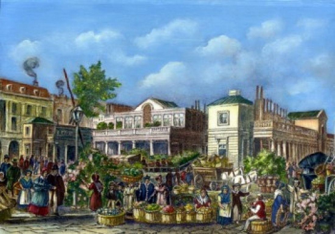 Covent Garden Market by unknown artist Canvas Art - (24 x 36)