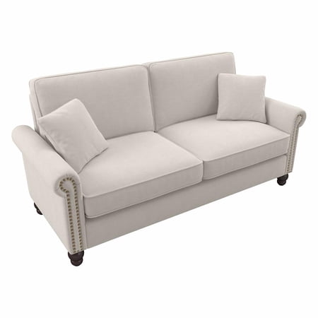 Coventry 73W Sofa in Light Beige Microsuede