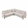 thumbnail image 1 of Coventry 99W L Shaped Sectional Couch in Light Beige Microsuede, 1 of 7