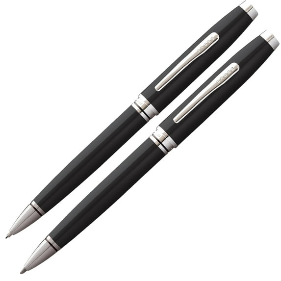 Cross Coventry Black Lacquer Pen and Pencil Gift Set