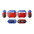 thumbnail image 1 of Cover for Airpod 3 Case 2021, Compatible with AirPods 3rd Generation Case 2021, Allytech PC and TPU Hybrid Shockproof Anti-Fall Skin Shell Front LED Visible Case for AirPods 3 2021, Blue Red, 1 of 2