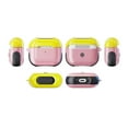 thumbnail image 1 of Cover for Airpod 3 Case 2021, Compatible with AirPods 3rd Generation Case 2021, Allytech PC and TPU Hybrid Shockproof Anti-Fall Skin Shell Front LED Visible Case for AirPods 3 2021, Yellow Pink, 1 of 2