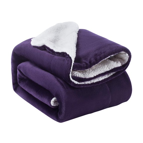 Cover Blanket Solid Color Lambskin Blanket Double Flannel Blanket Winter Thickened Coral Blanket Gift Blanket, Super Soft Blanket