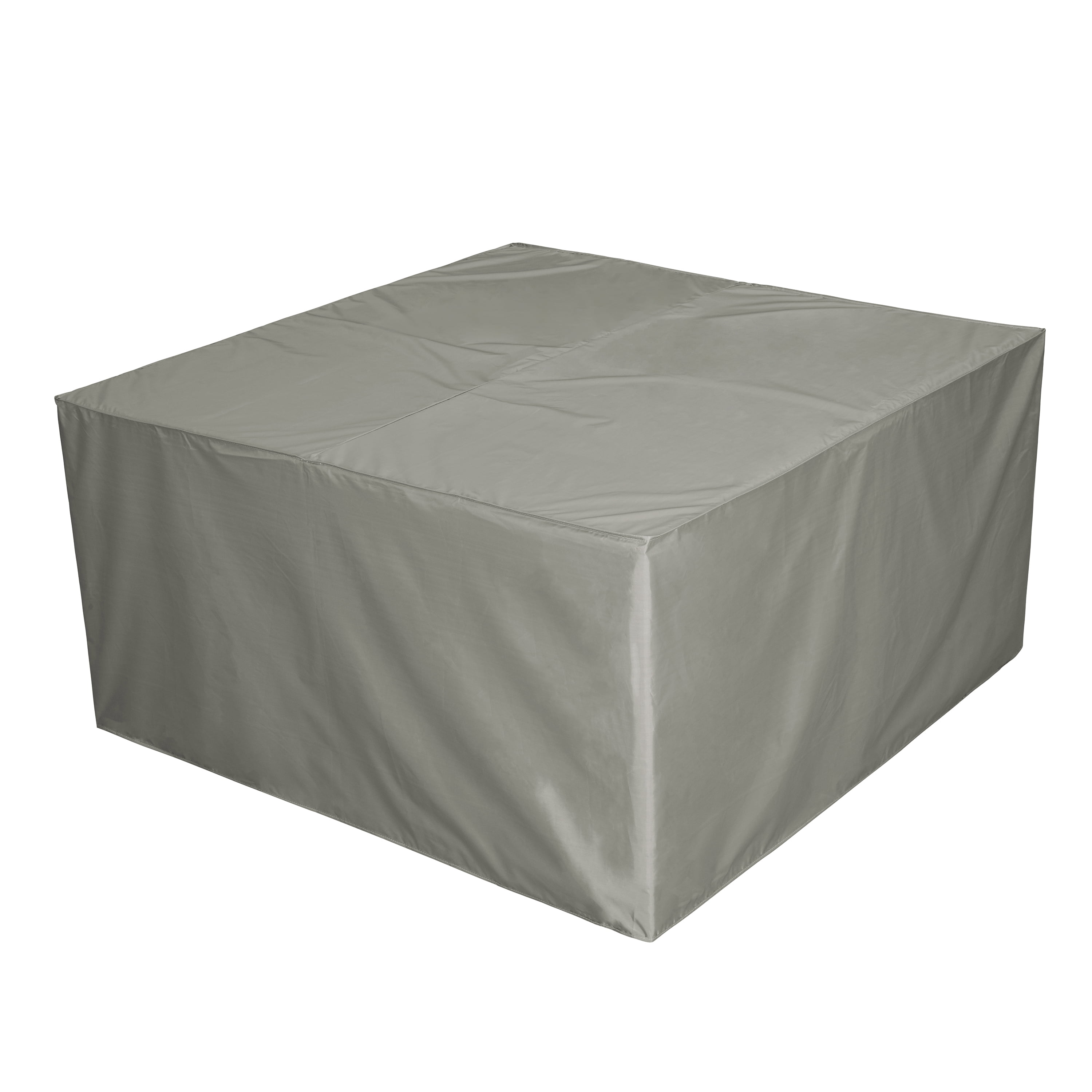Gray 44'' Square Polyester Fire Pit Cover
