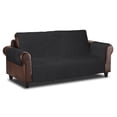 thumbnail image 1 of Cover Bonanza Indoor Sofa Slipcover, 68 x 21 x 25 inch, Black/Charcoal, 1 of 9