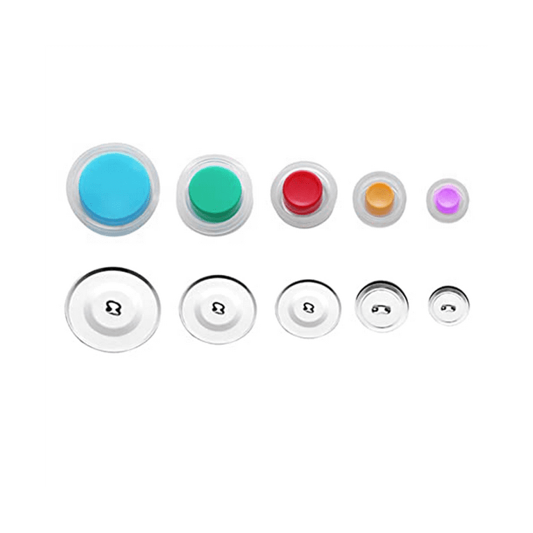 1 Set Cover Button Kit With 5 Different Size Buttons & Tools, DIY