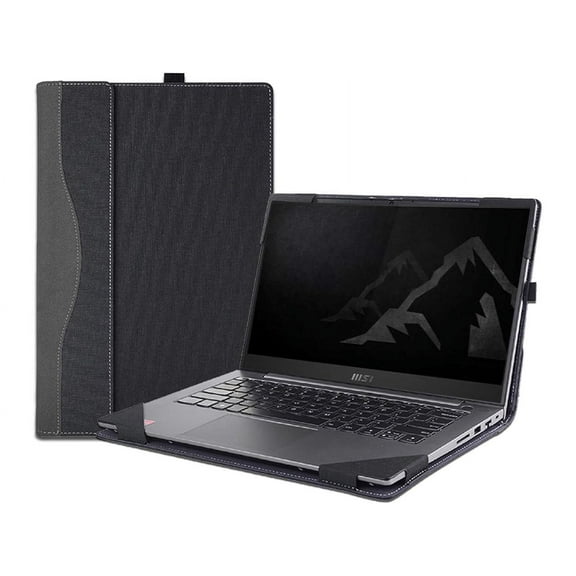 Cover Case for 13.4 inch MSI Summit E13 Flip Evo A11MT & A12MT & A13MT Laptop,PU Leather Protective Sleeve Notebook PC Bag Accessories with Pen Holder
