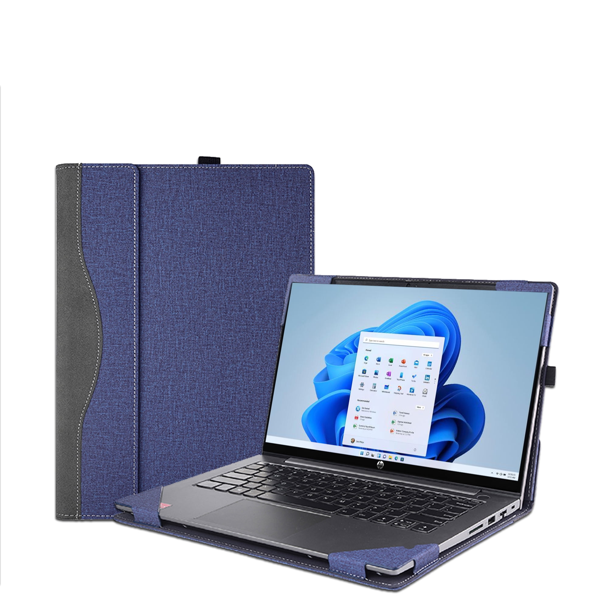 Cover  Case for 15.6'' HP Envy x360 2-in-1 Laptop 15t-fe 15-fh 15z-fh 15-fe 15-ew 15t-ew 15z-ey & HP Pavilion x360 Convertible 15t-dw 15-er,PU leather Protective Shell Laptop Bag