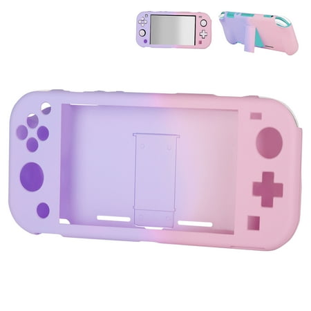 Cover Case Fit for Nintendo Switch Lite, EEEkit PC Protective Case for Nintendo Switch Lite with Ergonomic Grip, Kickstand, Shockproof Anti-Scratch Non-Slip Accessories for Switch Lite