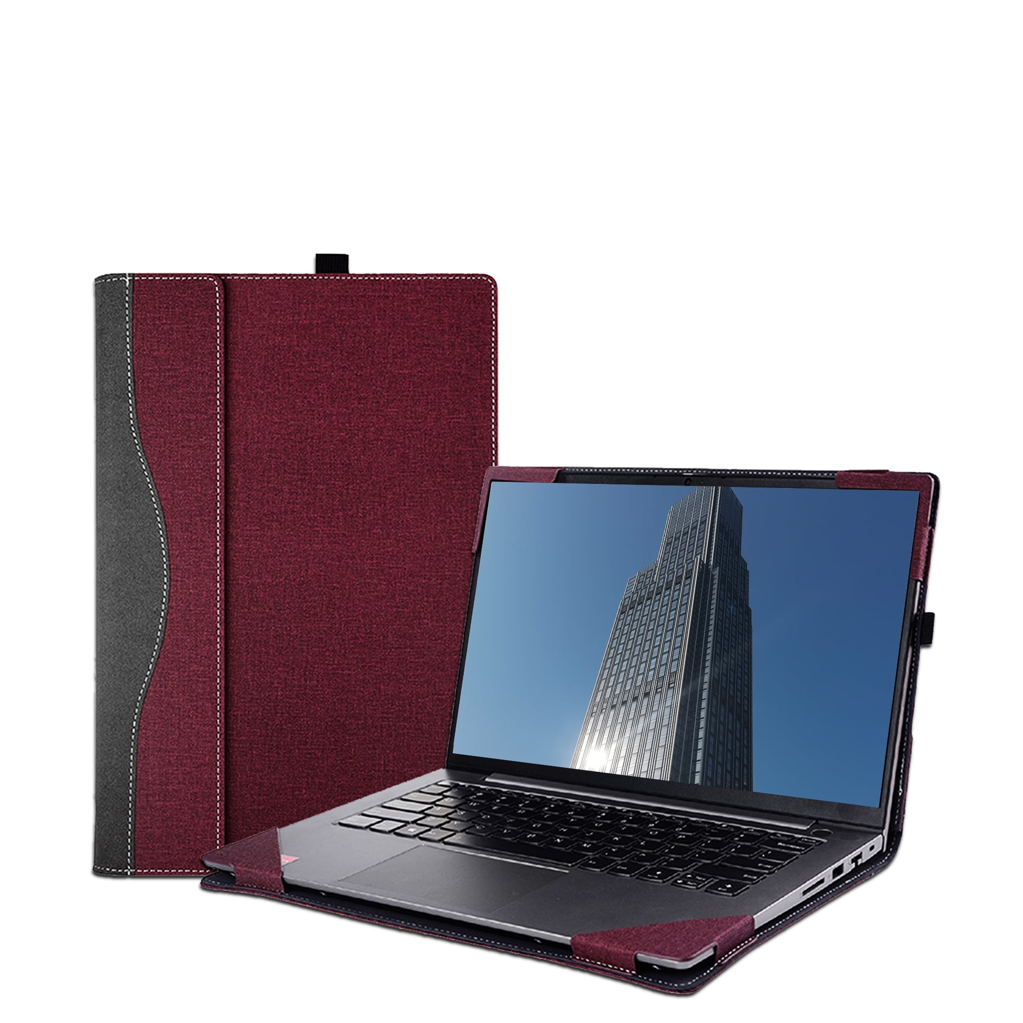 Cover Case for Lenovo IdeaPad Slim 3 14AHP10 /14IRH10 & for Lenovo IdeaPad Slim 5 14AHP10 /14IRH10 Sleeve,PU Leather Bag Notebook PC Protective Shell with Pen holder