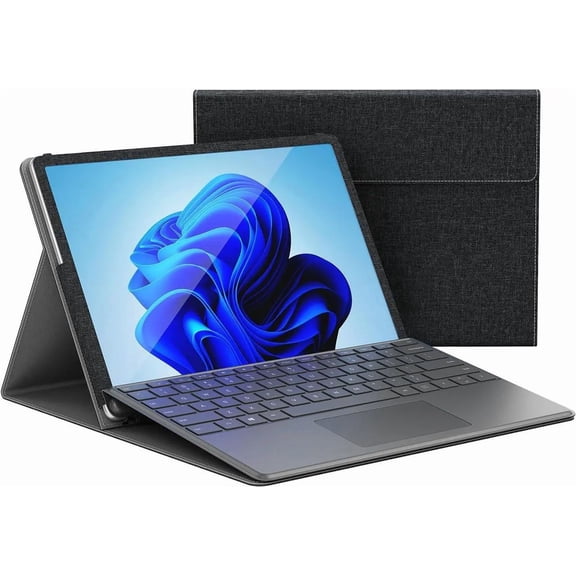Cover Case for Microsoft Surface Pro 12 2-in-1 Laptop/Tablet (2025) Protective Bag Sleeve (Model 2110) PU Shell Accessories Multi-Angle Kickstand