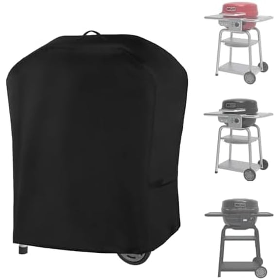 Cover for Charbroil Bistro Pro Electric Grill & Griddle, with Handle & Straps for 25302145 25302146 25302148 25302161, 600D Waterproof All Weather Resistant Electric Cover, Replace CB1250073P4