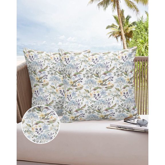 Cover Cushion Sofa Chair Case Pillow Decoration Office Home Cover Pillow Waterproof Hydrangeas Plant