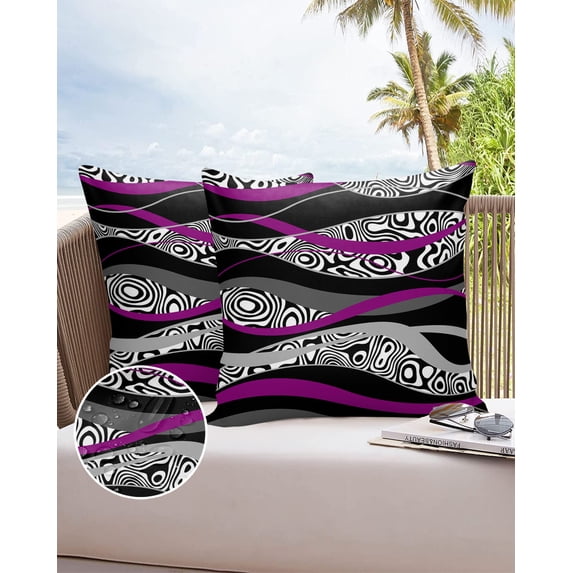 Cover Cushion Sofa Chair Case Pillow Decoration Office Home Cover Pillow Waterproof Les Ripples Blue