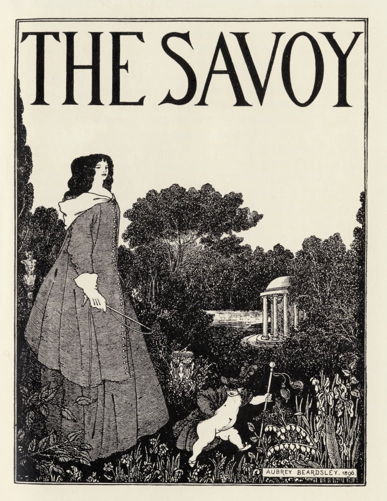 Cover Design Of The Savoy Volume 1 By Aubrey Beardsley 1872 To 1898 English Illustrator Canvas Art - Ken Welsh  Design Pics (12 x 16)