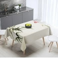 thumbnail image 1 of Cover Dust Resistant Stain Party Rectangular Decor Home Tablecloth Pattern Print Leaf Bamboo, 1 of 5
