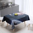 thumbnail image 1 of Cover Dust Resistant Stain Party Rectangular Pattern Space Decor Home Tablecloth Print Star Way Mi, 1 of 5