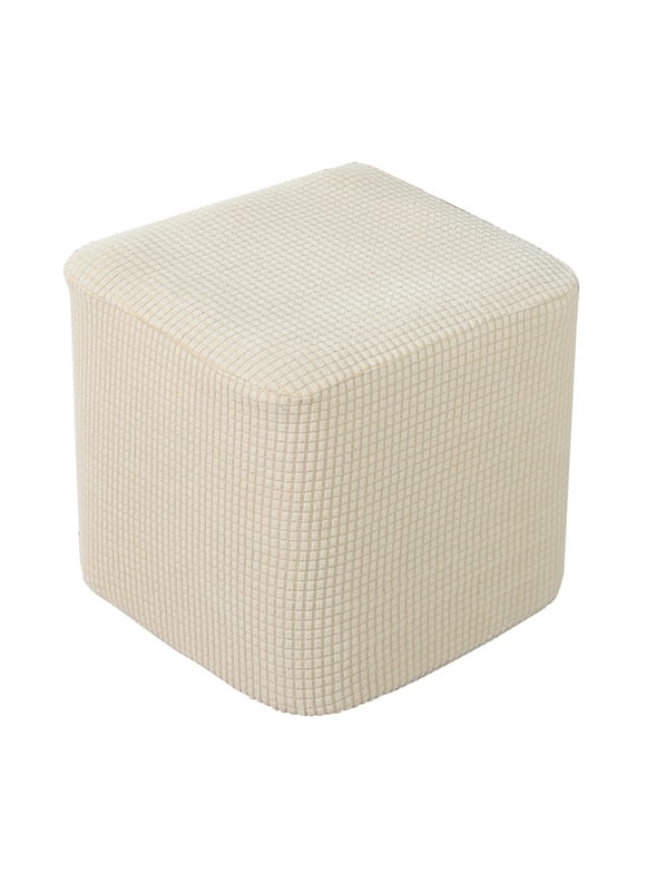 Cover Expandable Footstool Footstool Living Room Soft Blanket - Beige