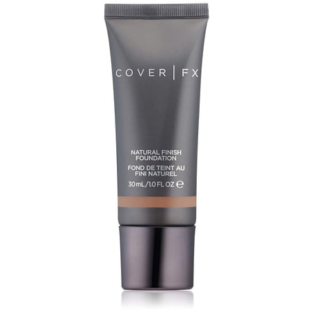 Cover FX Natural Finish Foundation: Water-based Foundation that Delivers 12-hour Coverage and Natural, Second-Skin Finish with Powerful Antioxidant Protection - P100, 1 Fl Oz