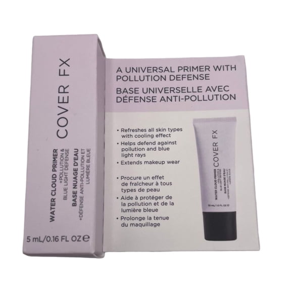 Cover FX, Primer Water Cloud Pollution & Blue Light Defense, 0.16oz/5ml