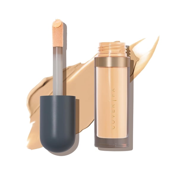 Cover FX Skin Discovered Longwear Full Coverage Concealer L3, Buildable Crease-Resistant Liquid Concealer, 0.21 fl oz