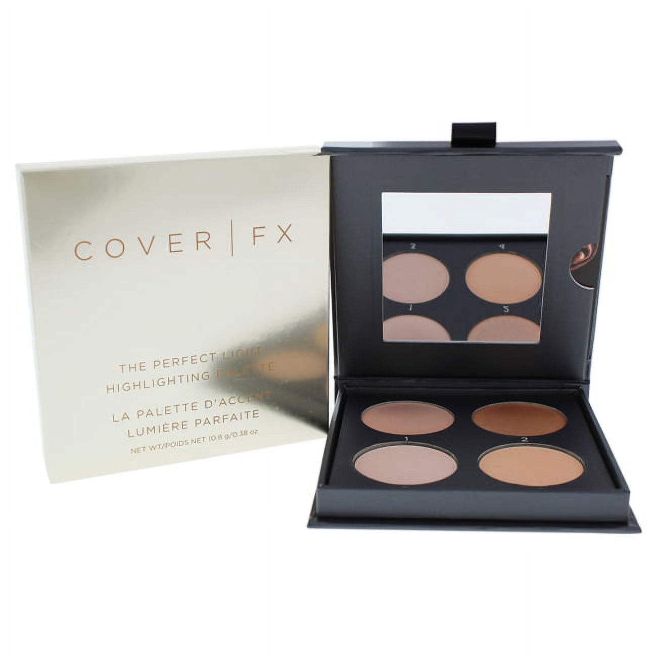 Cover FX The Perfect Light Highlighting Palette Light Medium 0.38 oz