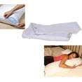 thumbnail image 1 of Cover For L-Shaped Body Pillow - Hypoallergenic - Tailored Fit - Comfort, White, 1 of 4
