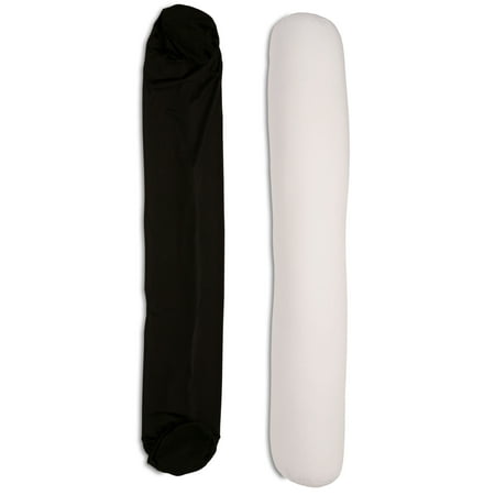 Cover For Microbead Body Pillow - Spandex (15%) / Nylon (85%) Blend - Hypoallergenic - Pillow Cover, Black