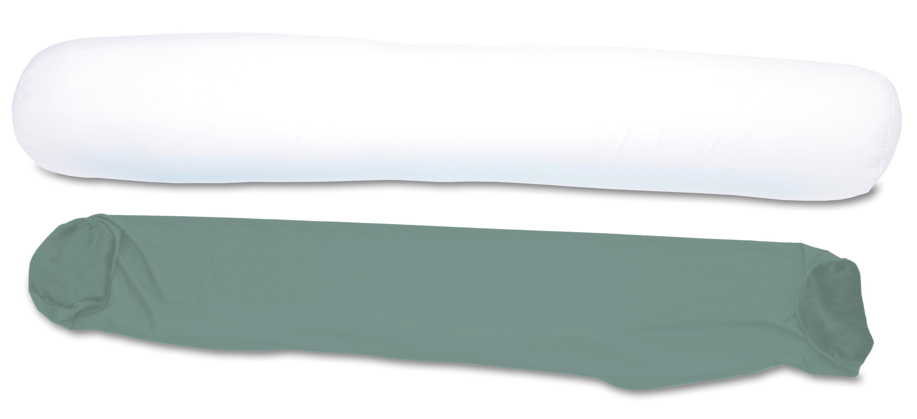Cover For Microbead Body Pillow - Spandex (15%) / Nylon (85%) Blend - Hypoallergenic - Pillow Cover, Cadet Gray