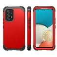 thumbnail image 1 of Cover For Samsung Galaxy A53 5G,Slim Dual Layer 3 in 1 Heavy Duty Protection Hybrid Hard PC Soft Silicone Rugged Bumper Anti Slip Full-Body Protective Cases For Samsung Galaxy A53 5G, Red, 1 of 6