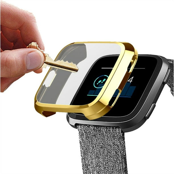 Cover For fitbit versa Versa 2 Versa lite strap case screen protector smart watch Accessories ultra thin protective frame bumpergold Walmart Business Supplies