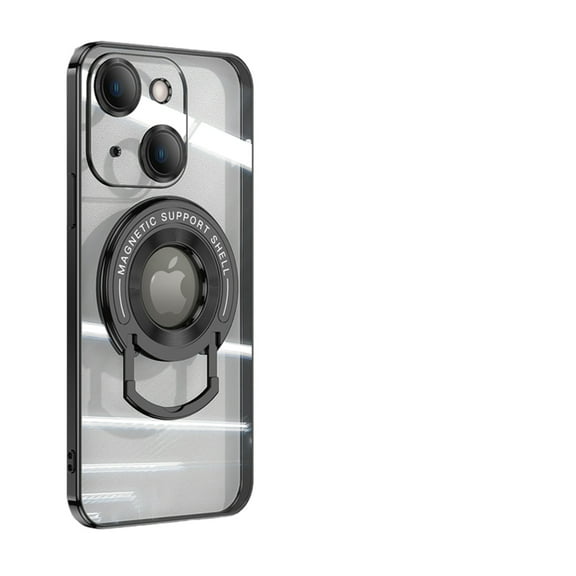 Cover For iPhone 14 Plus 6.7 inch Case,Slim Rugged Plaring Shockproof MagSafe Ring Stand Case Cover,Compatible Magnetic Car Mount,For iPhone 14 Plus,Black