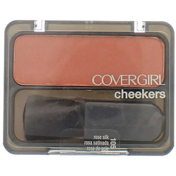 Cover Girl Cheekers Blush, Rose Silk [105], 0.12 oz (Pack of 2)