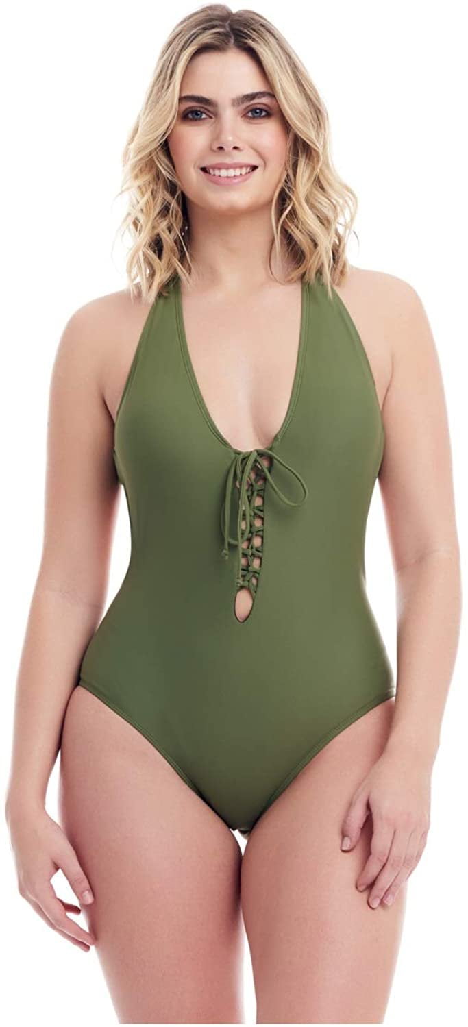 Cover Girl One Piece Swimsuit for Teen Girls Plus Size Curvy
