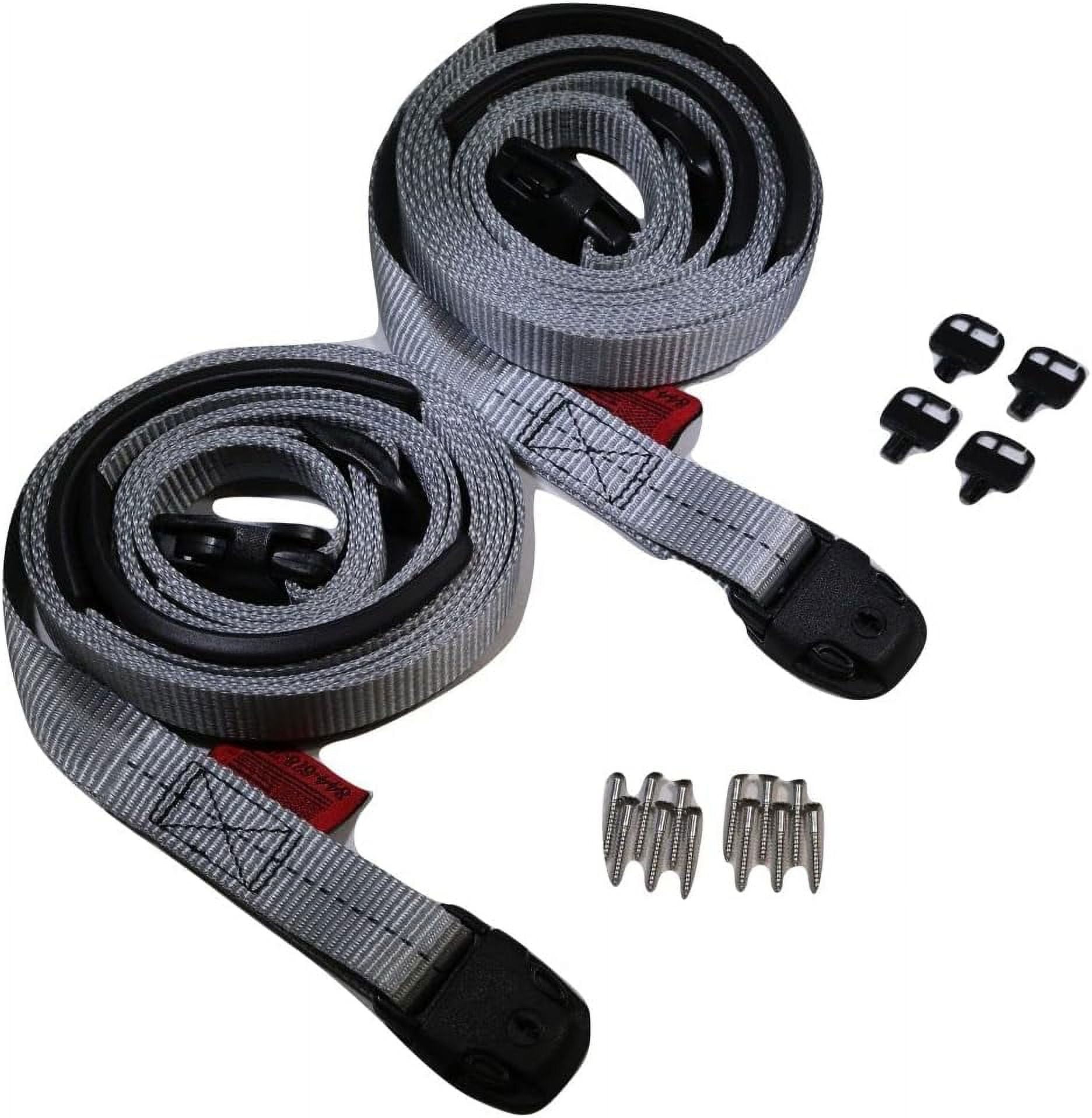 Cover Hot Tub Wind Securement Strap Complete Kit Locks 8 Ft. Grey