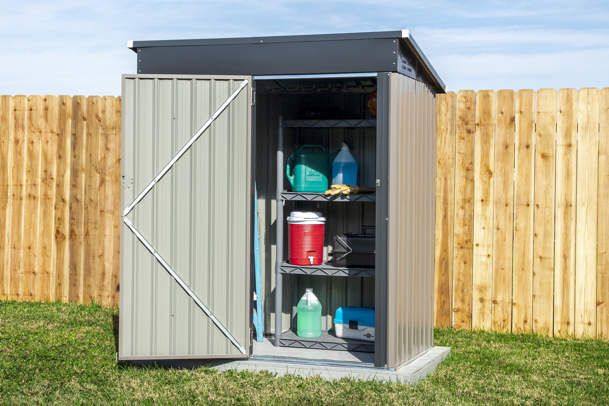 CoverIt 5x3 Steel Outdoor Storage Shed