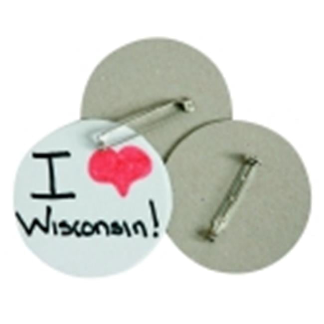 Cover-It Round Chipboard Craft Button With 1.5 in. Pin Back - Pack 48