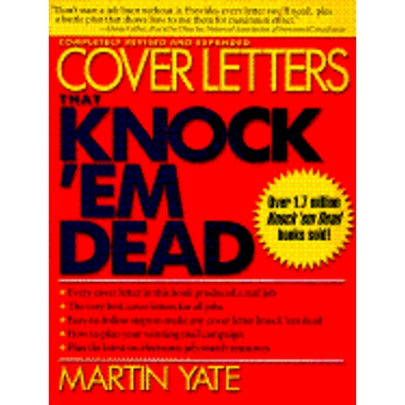 Pre-Owned Cover Letters That Knock 'Em Dead (Paperback) 1558504354 9781558504356