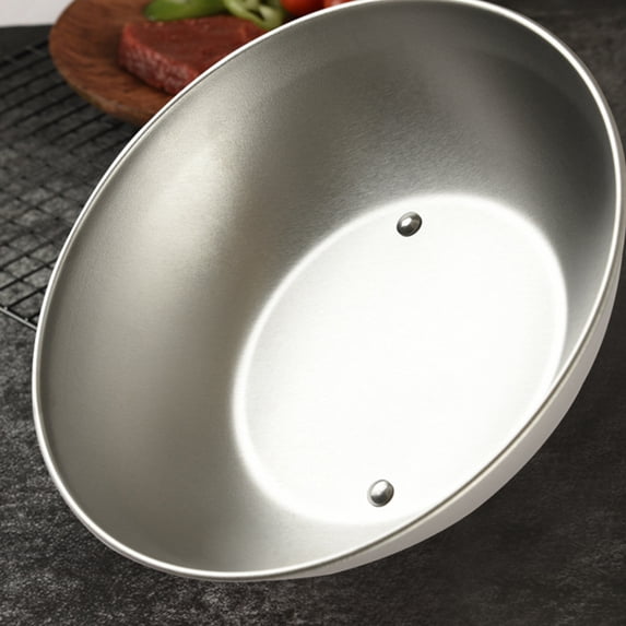 Round Stainless Steel Dome Lid for Cooking, Grilling, Steaming, Basting - Metal Pot Cover for Kitchen Use