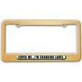 thumbnail image 1 of Cover Me Changing Lanes - Funny License Plate Frame, 1 of 1