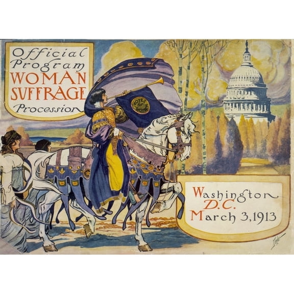 Cover Of Program For The National American Women'S Suffrage Association Procession History (24 x 18)
