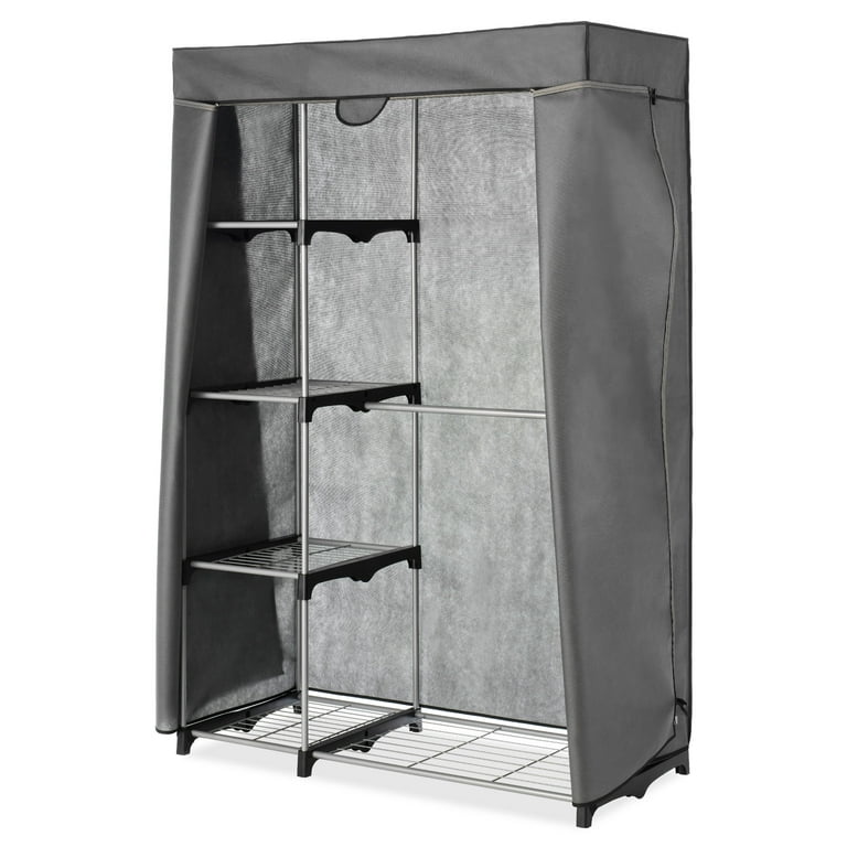 Cover Only for Whitmor 6779 3044 Double Rod Closet not included Heavy Duty Zipper Gray
