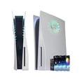 thumbnail image 1 of Cover Plates with RGB Light Strip for Playstation 5 Disc Version and Cooling Vent, PS5 Faceplate PS5 Accessories Bundle Console Skin Shell Custom with 400+ Effects LED Lights Ring, 1 of 7