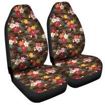 Cover Protective Seat Front Universal Pattern 2 Polynesian Flower Hawaiian Covers Seat Car Flower Hibiscus Magenta Pink Hot