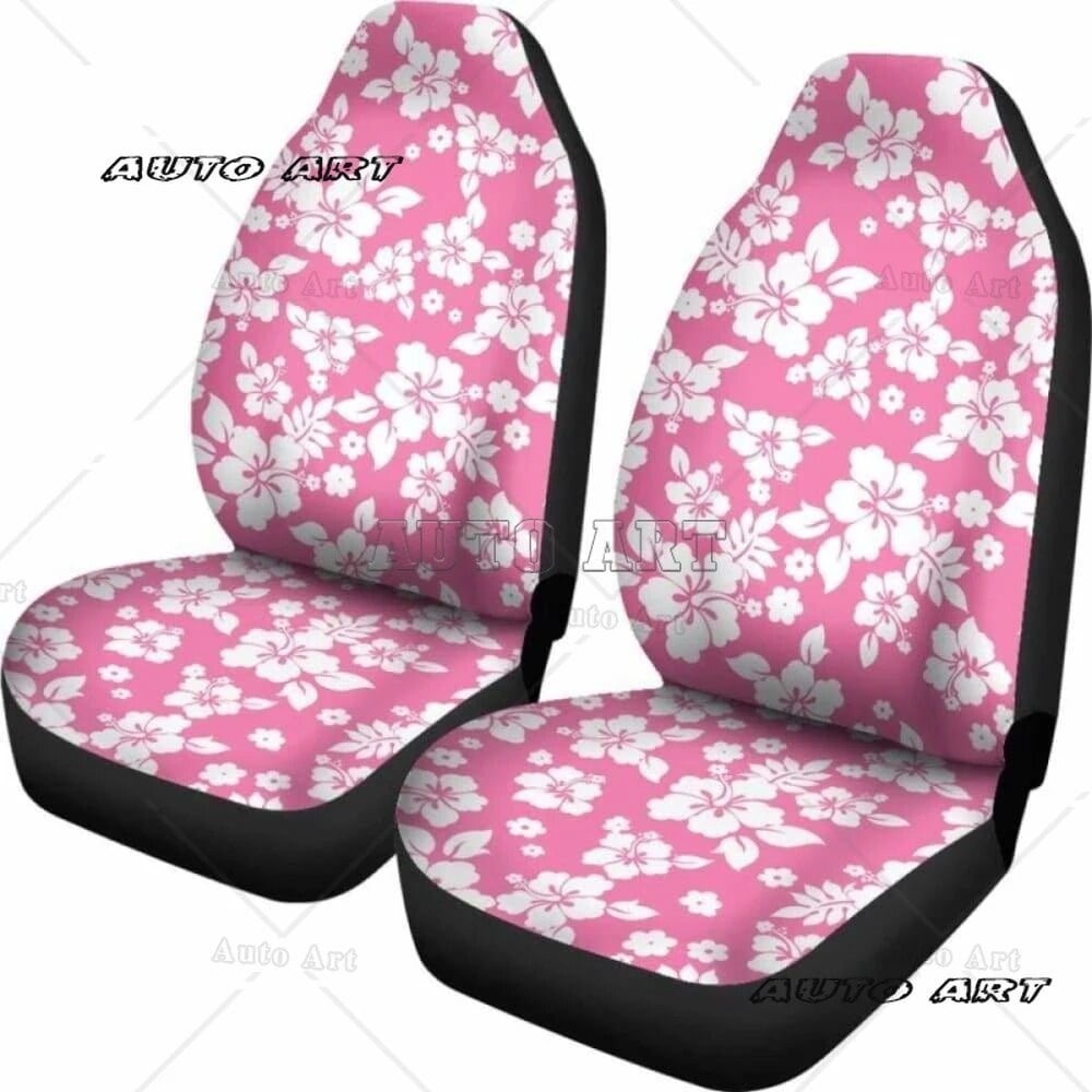 Exotic Hibiscus Flower Hawaiian Print Pet Car Seat Cover