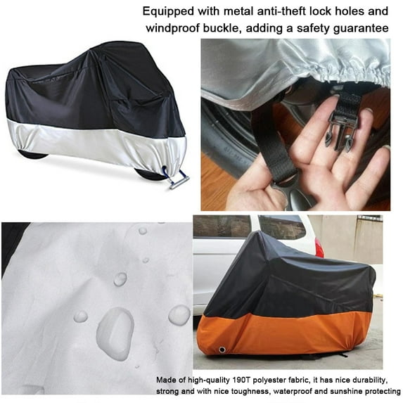 Cover,Rainproof Sunproof Motorbike Cover Sunproof Lock Universal 190t Lock Motorbike Cover Rainproof Cover Sunproof 190t Motorbike Cover Cover