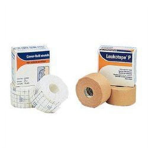 Leukotape P Cover Roll Stretch Tape - Hypoallergenic, Latex-Free, 2" X 2 Yds Roll