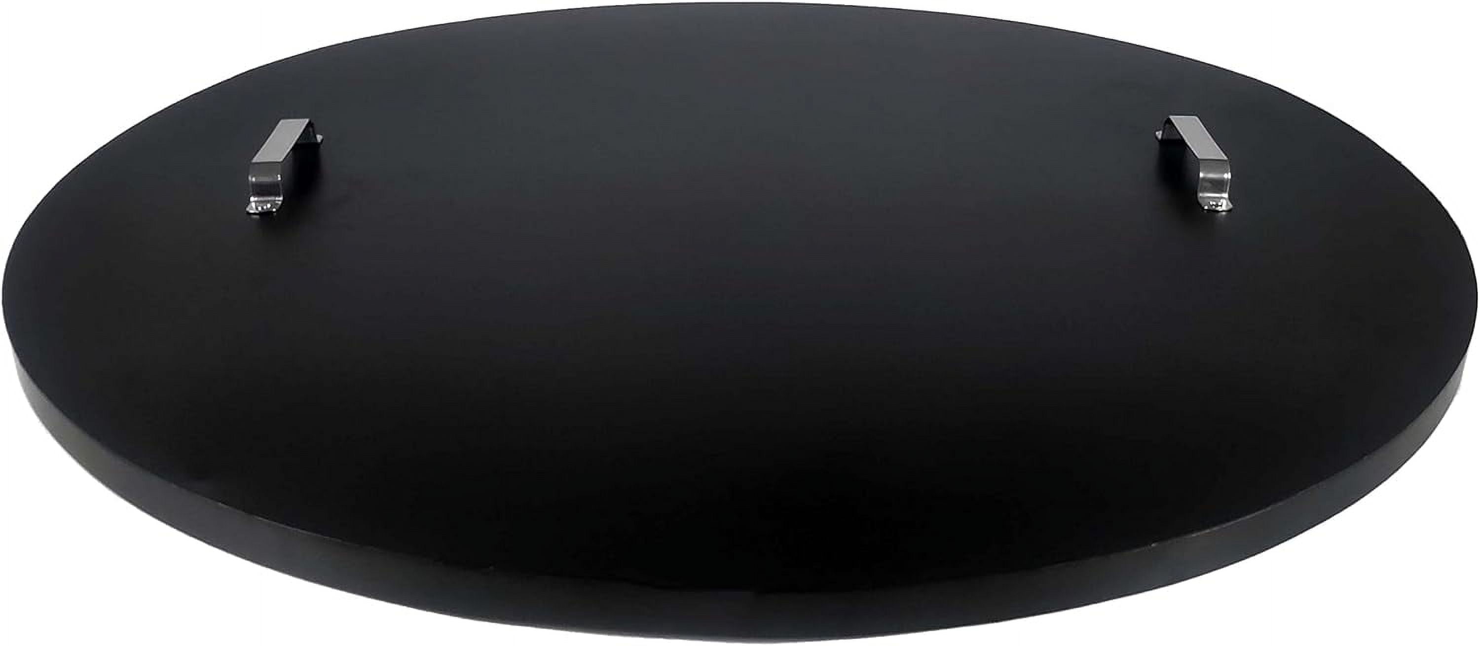 Cover Round, Snuffer Lid Ring Finish 38” Inch Diameter, DropIn Burner