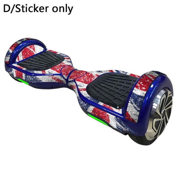 Cover Self-Balancing Scooter Hover Board Sticker Decals Purple Lightning Vinyl L7Q4